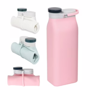 牛奶盒矽膠摺疊水樽400ML-600ML