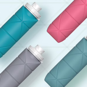創意矽膠折疊水樽600ML